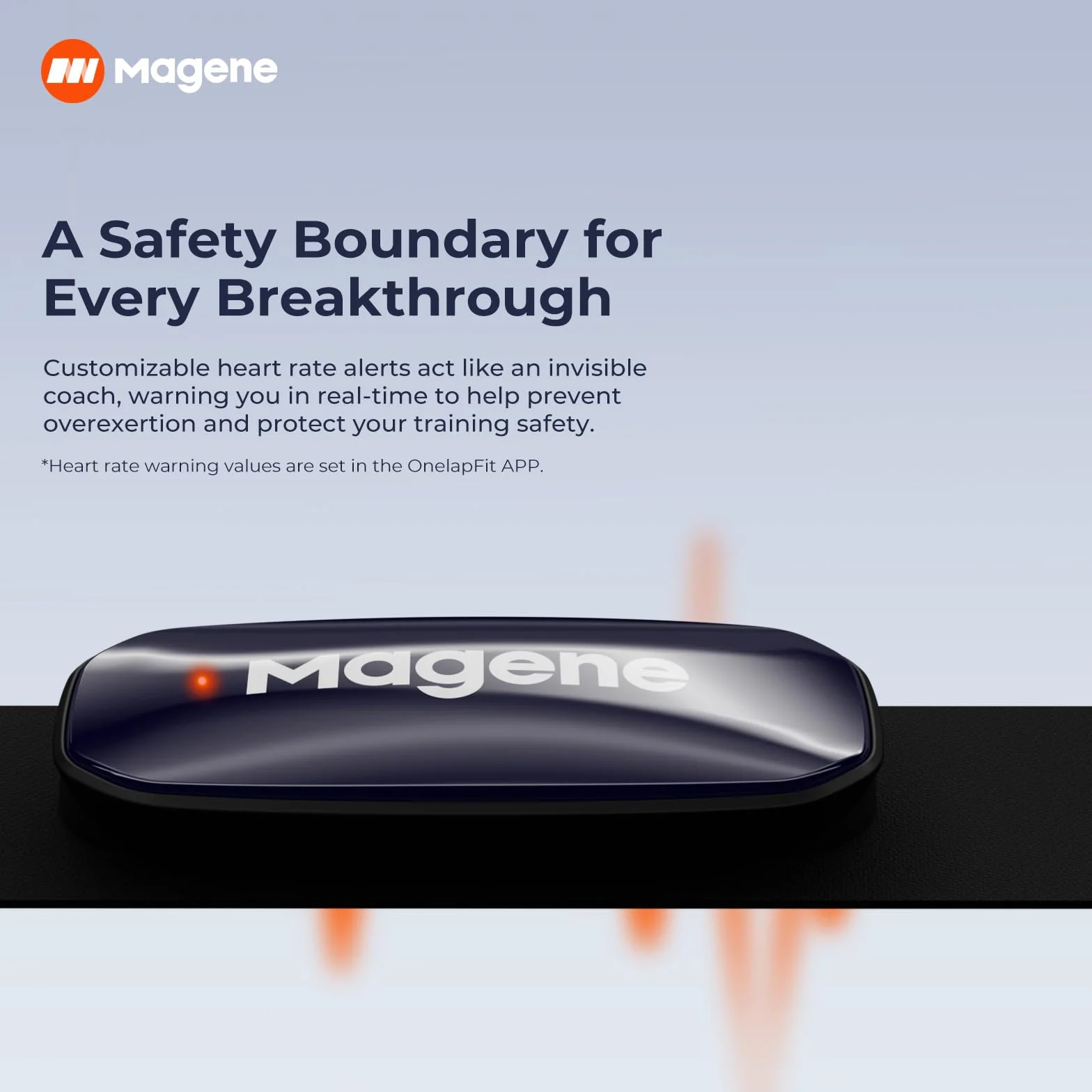Magene H613 Capteur de Fréquence Cardiaque Bluetooth Ant+ IPX7