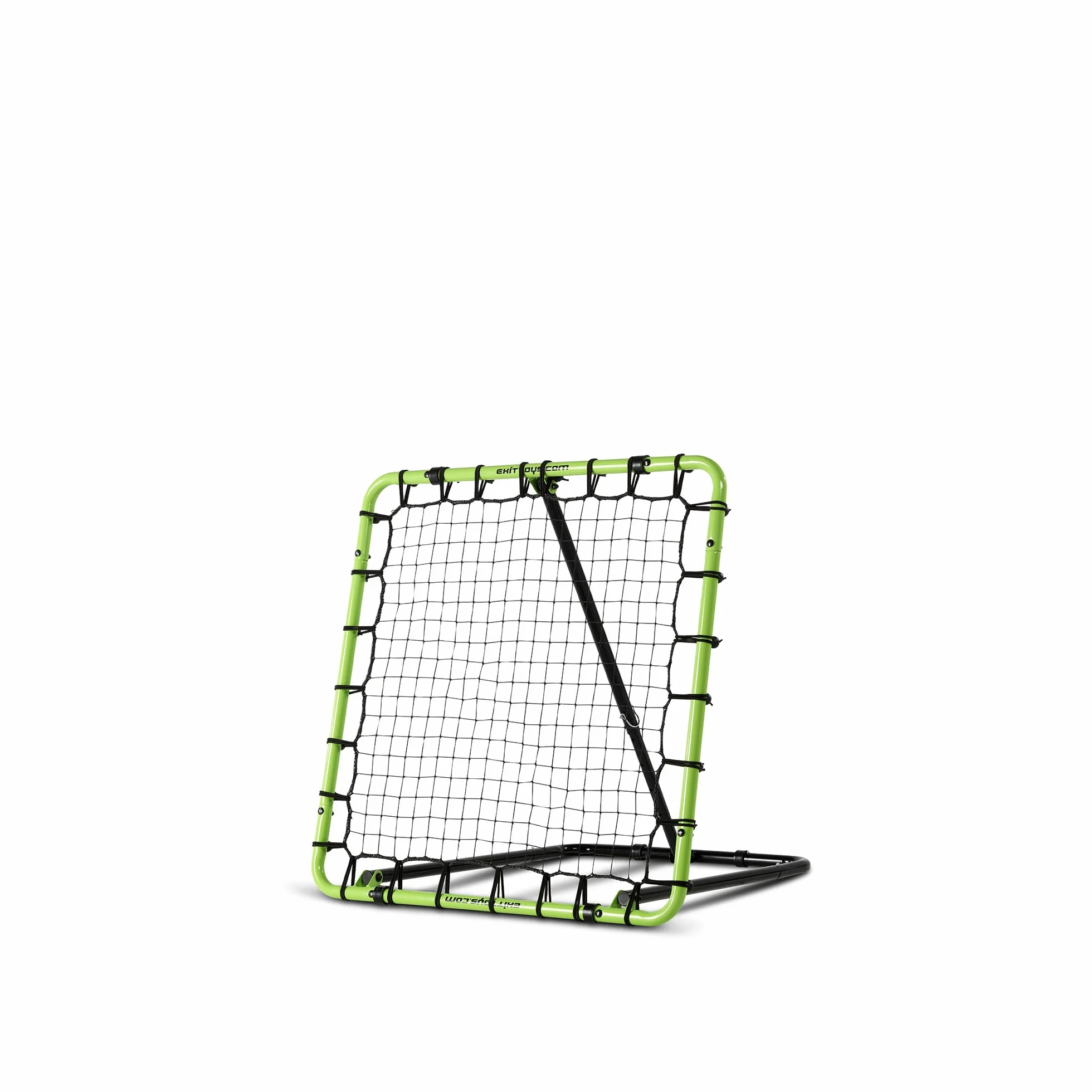 EXIT Toys Filet de Rebond 100 x 100 cm Réglable 7 Positions – Entraînement Football, Volleyball, Handball et Basketball – TÜV Testé – Vert/Noir