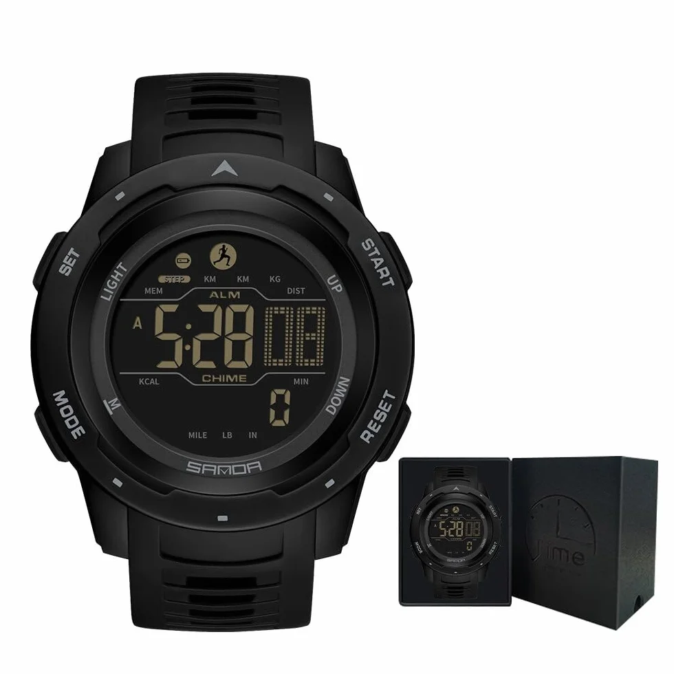 Flintronic Montre Podomètre sous-Marin de Plongée avec Comptage de Pas Calories Distance