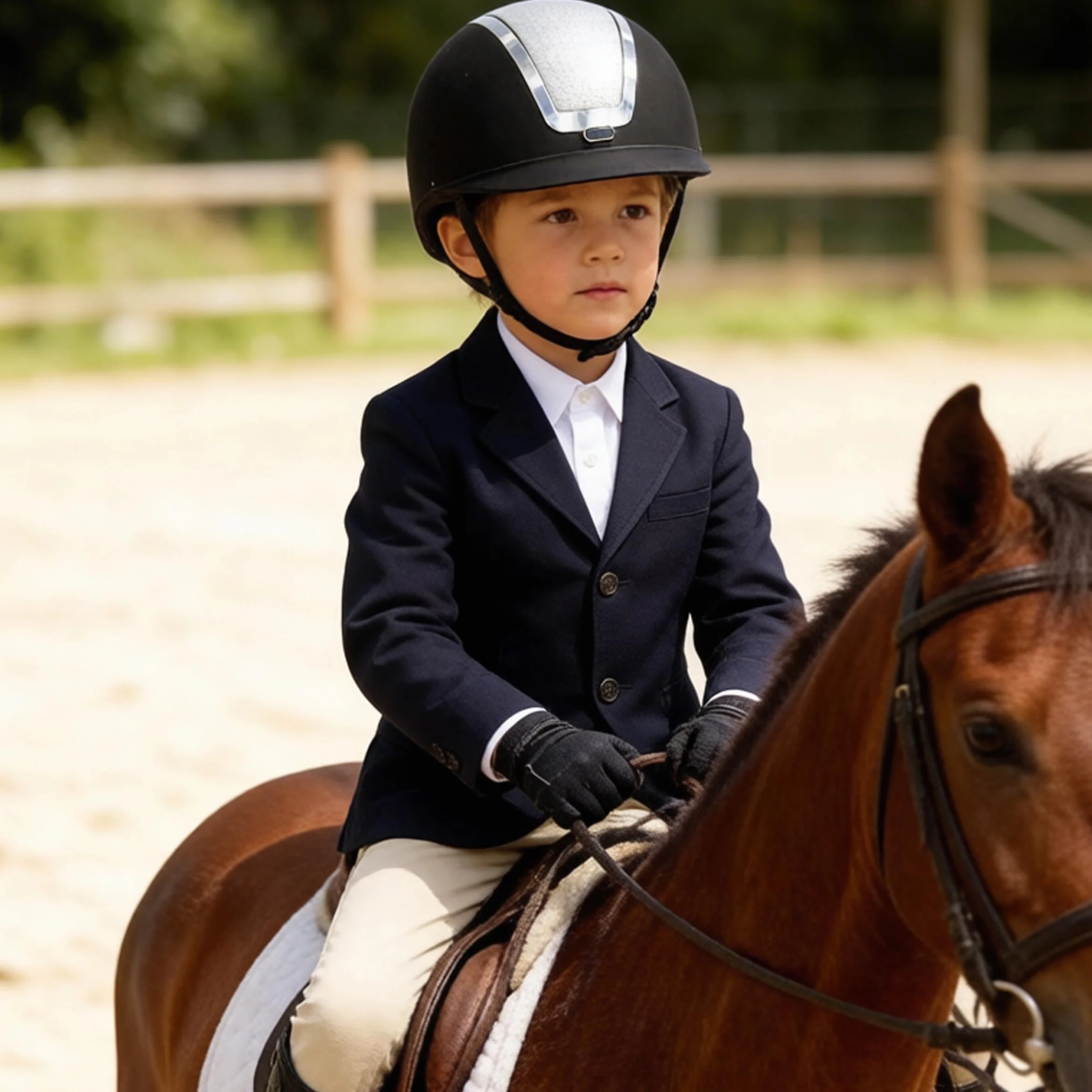 Casque d'équitation Enfant résistant aux Chocs réglable 48-52 cm