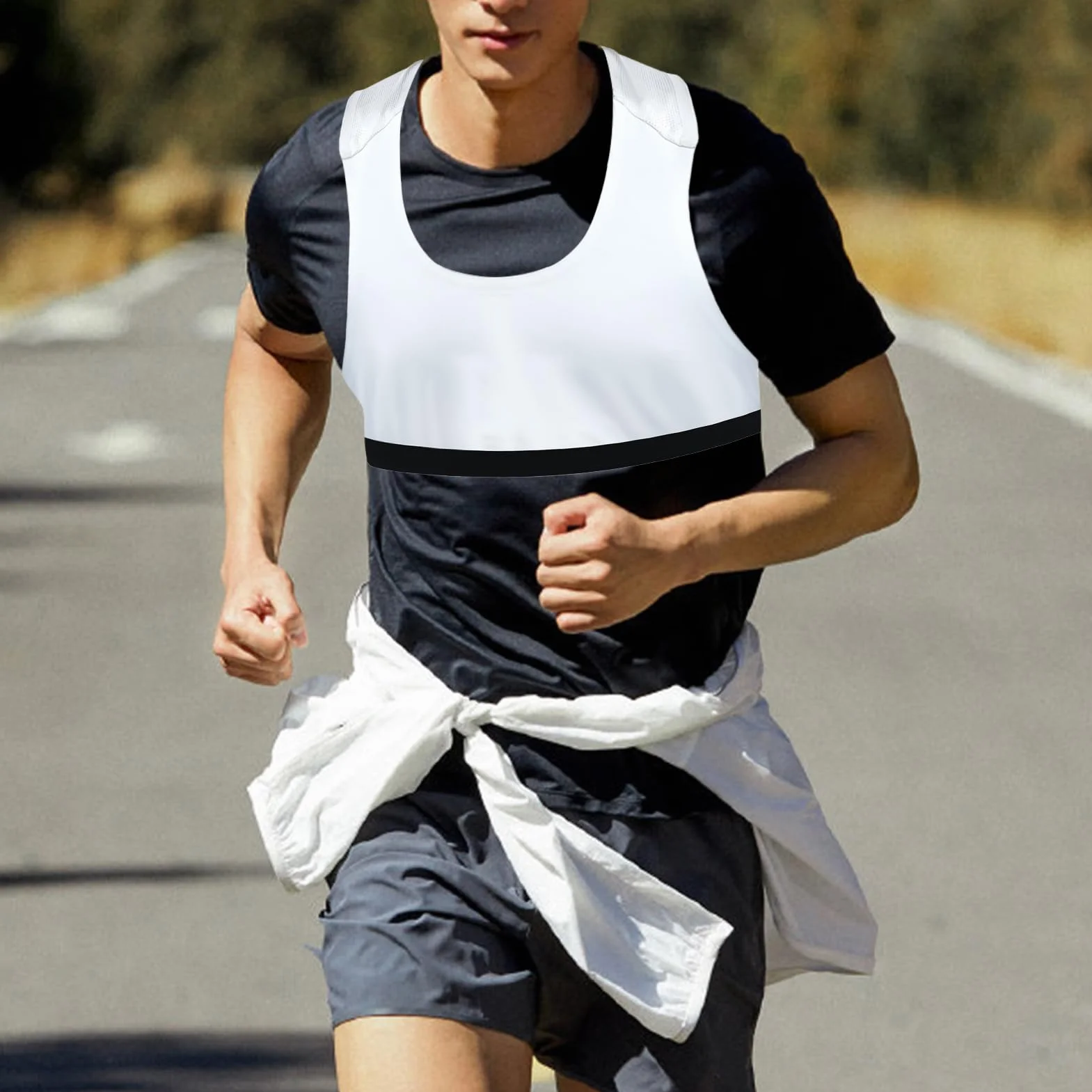 Gilets GPS de Football pour Hommes - Vêtements Sportifs Extérieurs avec Traqueur GPS - Accessoire Sportif Évacuant la Sueur