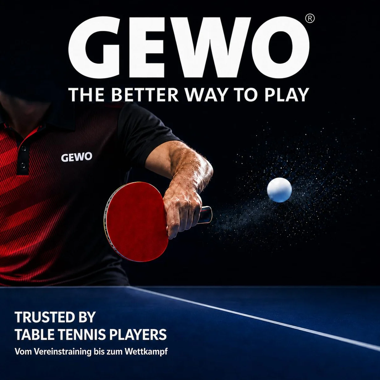 GEWO Mallette de Tennis de Table en Aluminium pour 2 Raquettes et 3 Balles – Housse Robuste