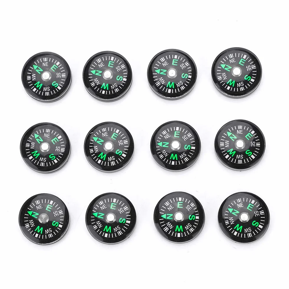 DEWIN Boussole de Poche 20mm Mini Remplie d'Huile pour Randonnée Camping