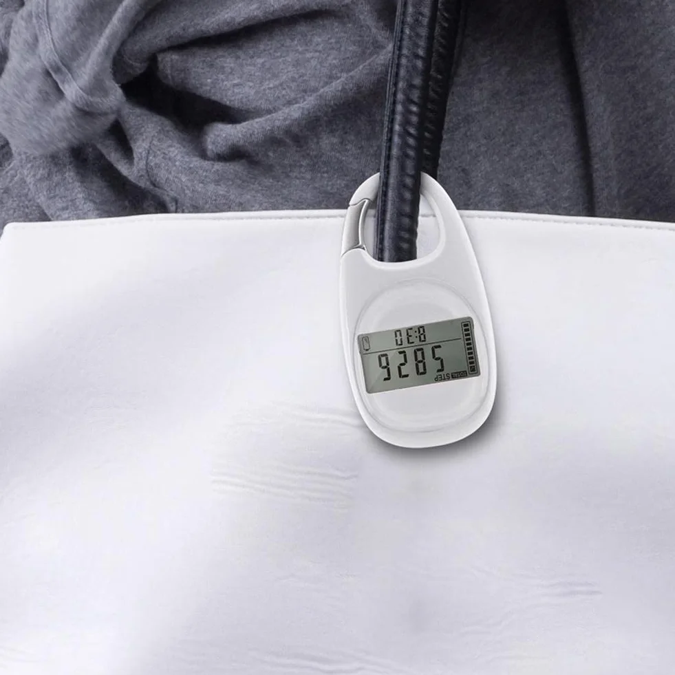 ThreeH Podomètre Numérique 3D Compteur de Pas avec Clip pour Marche Fitness Tracker d'Activité