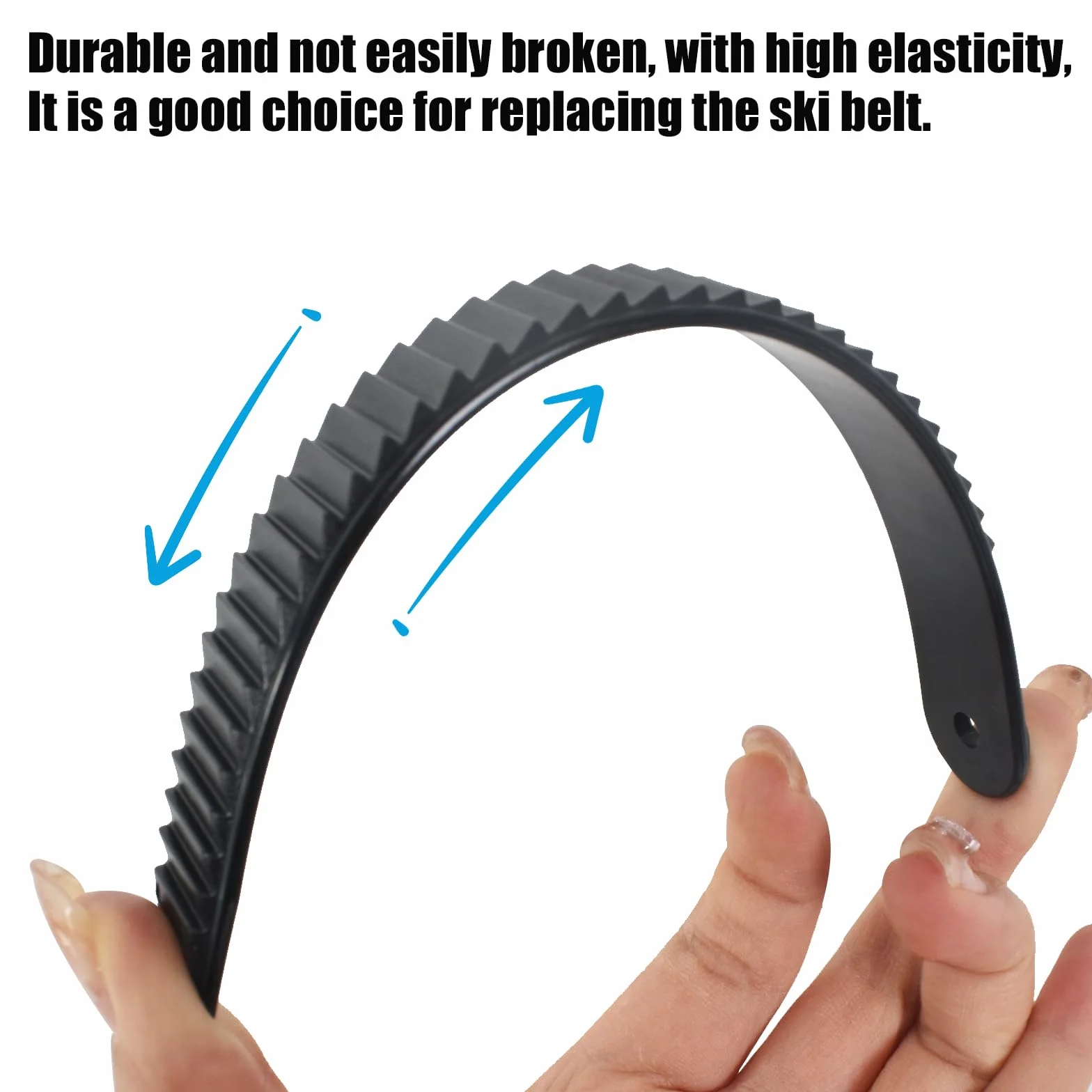 Sangles de Cheville Snowboard 20cm Noires, Fixation d'Échelle de Remplacement