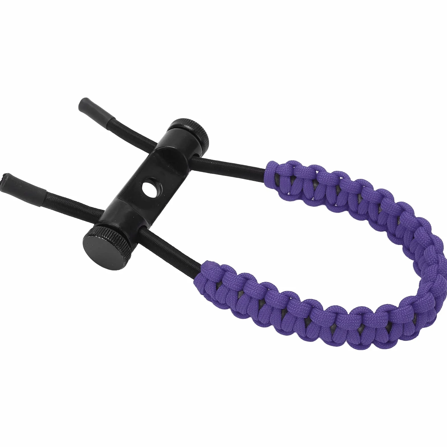 Élingues de Poignet D'arc à Poulies Réglables, Corde de Dragonne Durable pour Tir à L'arc (Violet)
