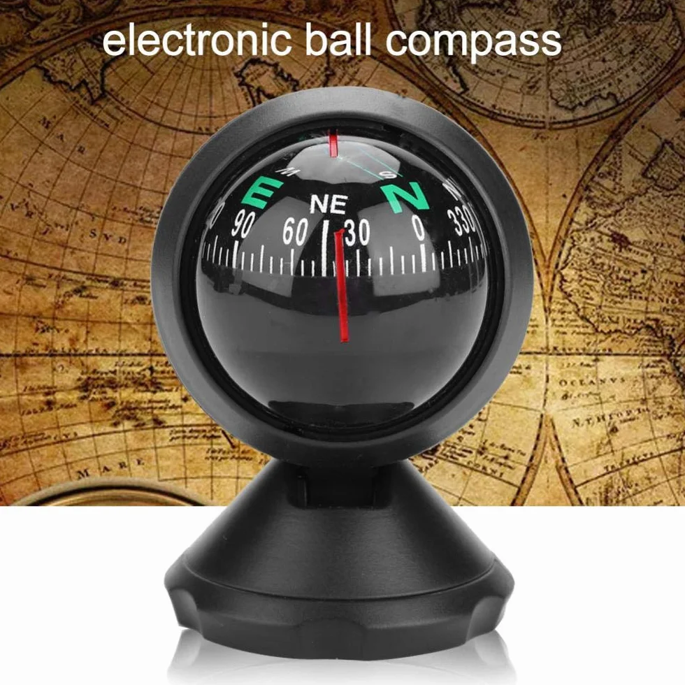 Boussole Marine Électronique avec Vision Nocturne Réglable - Compas de Navigation pour Voiture et Bateau