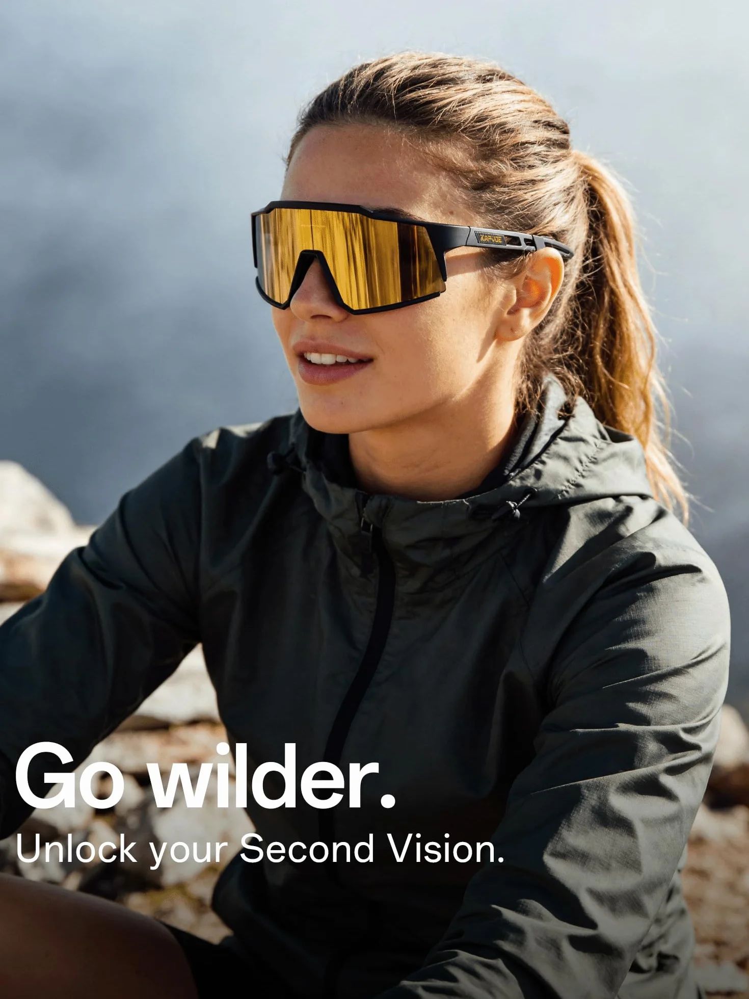 KAPVOE Lunette de Cyclisme Polarisées Tr90 K9022