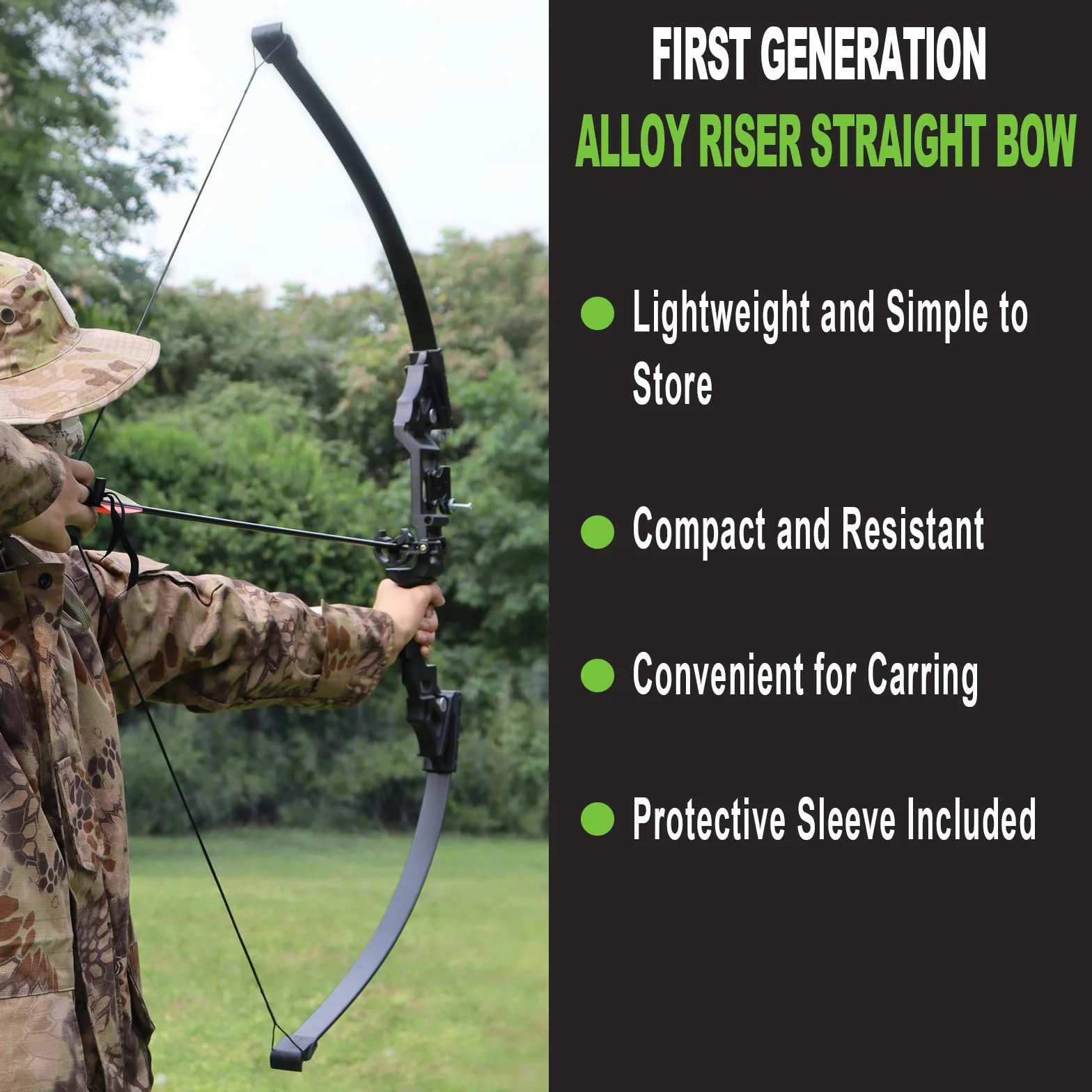 Tongtu Takedown Arc Classique 40 lbs Alliage d'aluminium Riser Kit Chasse Droitier