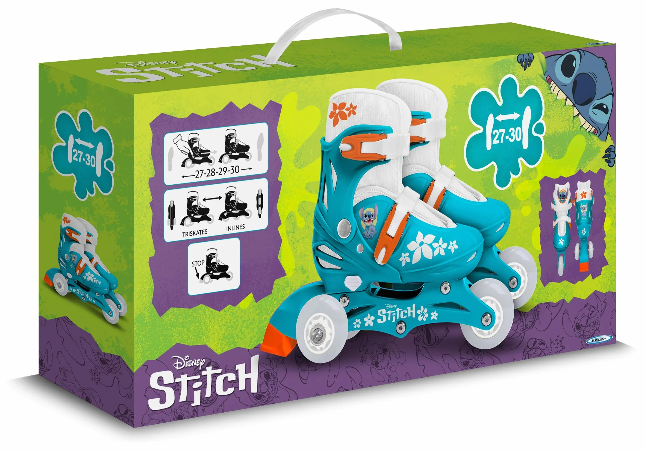 TRISKATES Stitch Rollers 27-30 Blue White