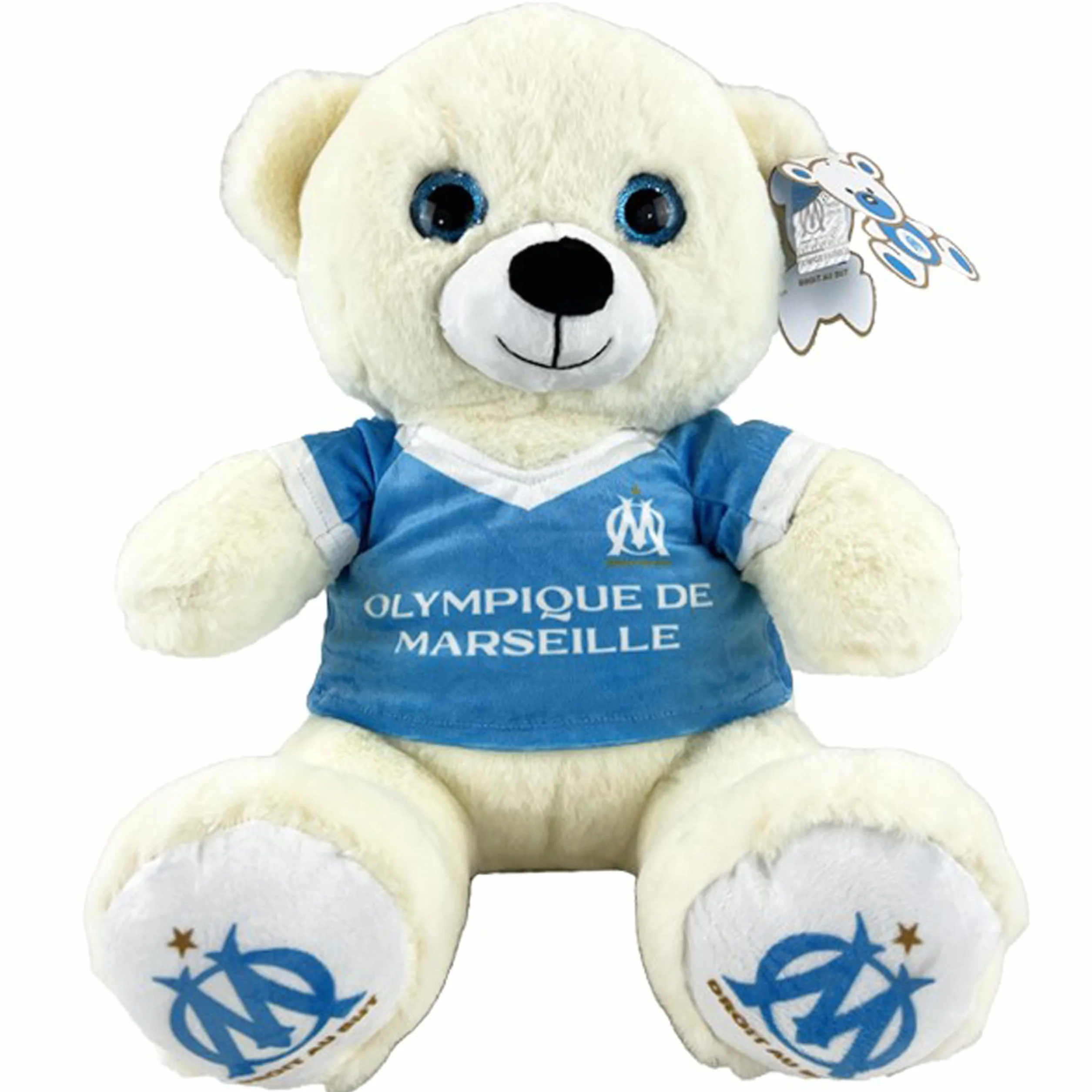 OLYMPIQUE DE MARSEILLE Peluche Ours Om 35 cm Collection Officielle