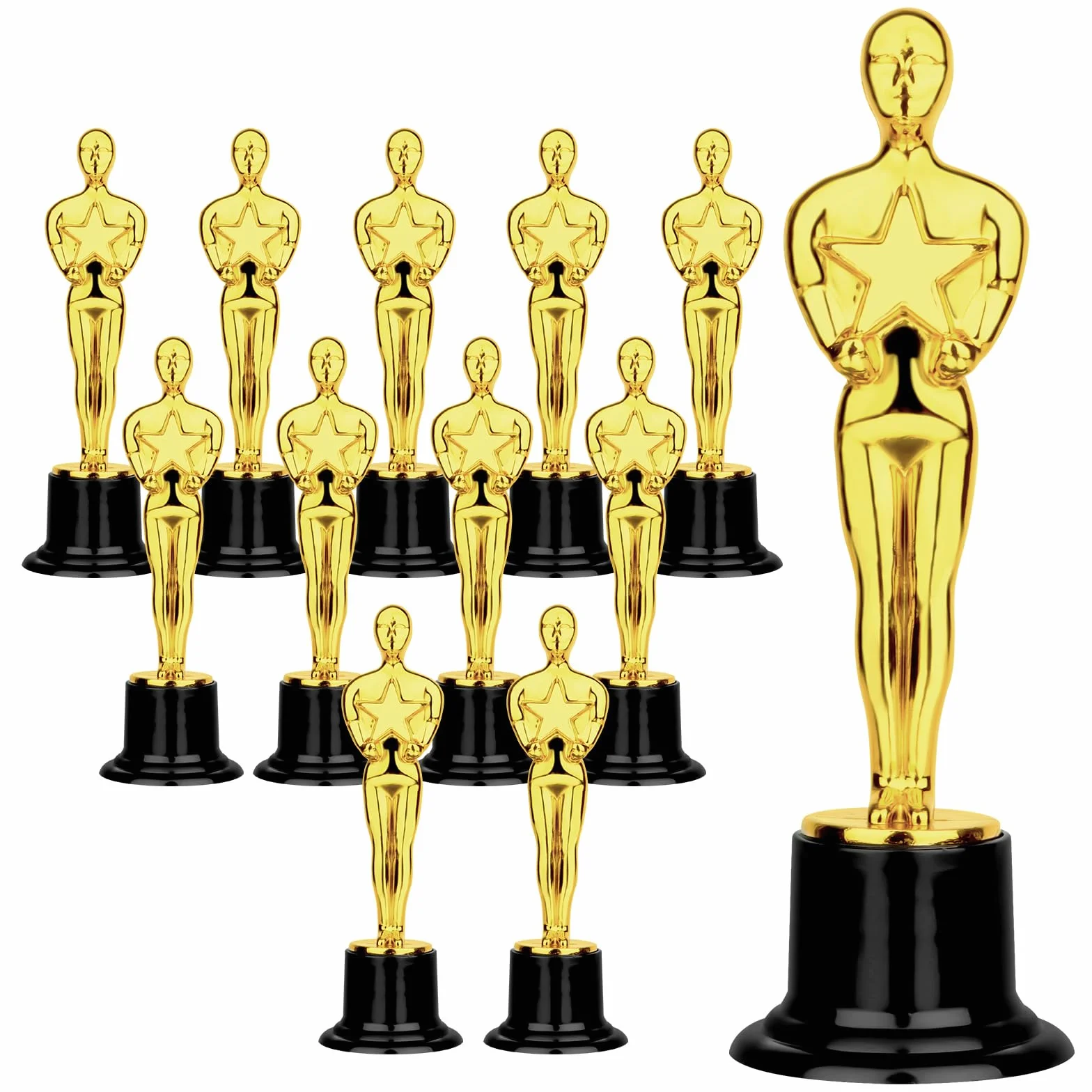 Trophée Football Personnalisable en Plastique Mini Champions 12 Pièces pour Sports Awards