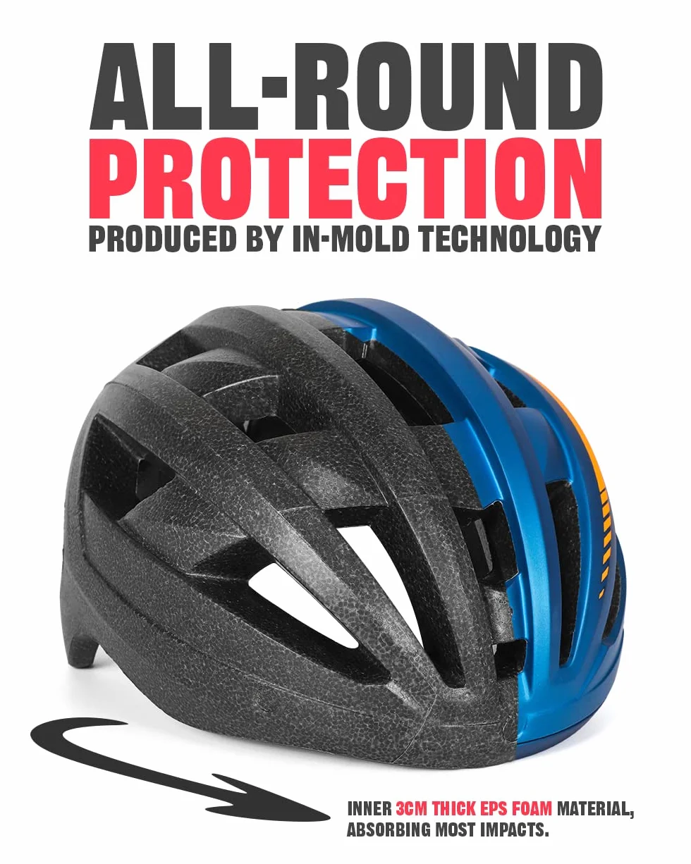 VICTGOAL Casque Velo Homme VTT Montagne avec Visière Magnétique Amovible et éclairage LED