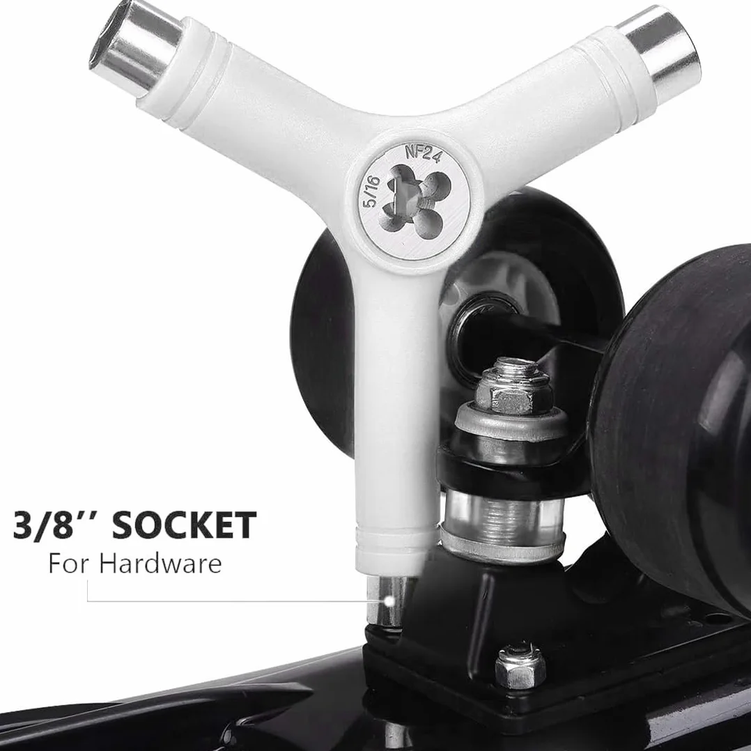 Skate Tool Skateboard Wrench Y Tool Pocket Wrench for Longboard Wheels