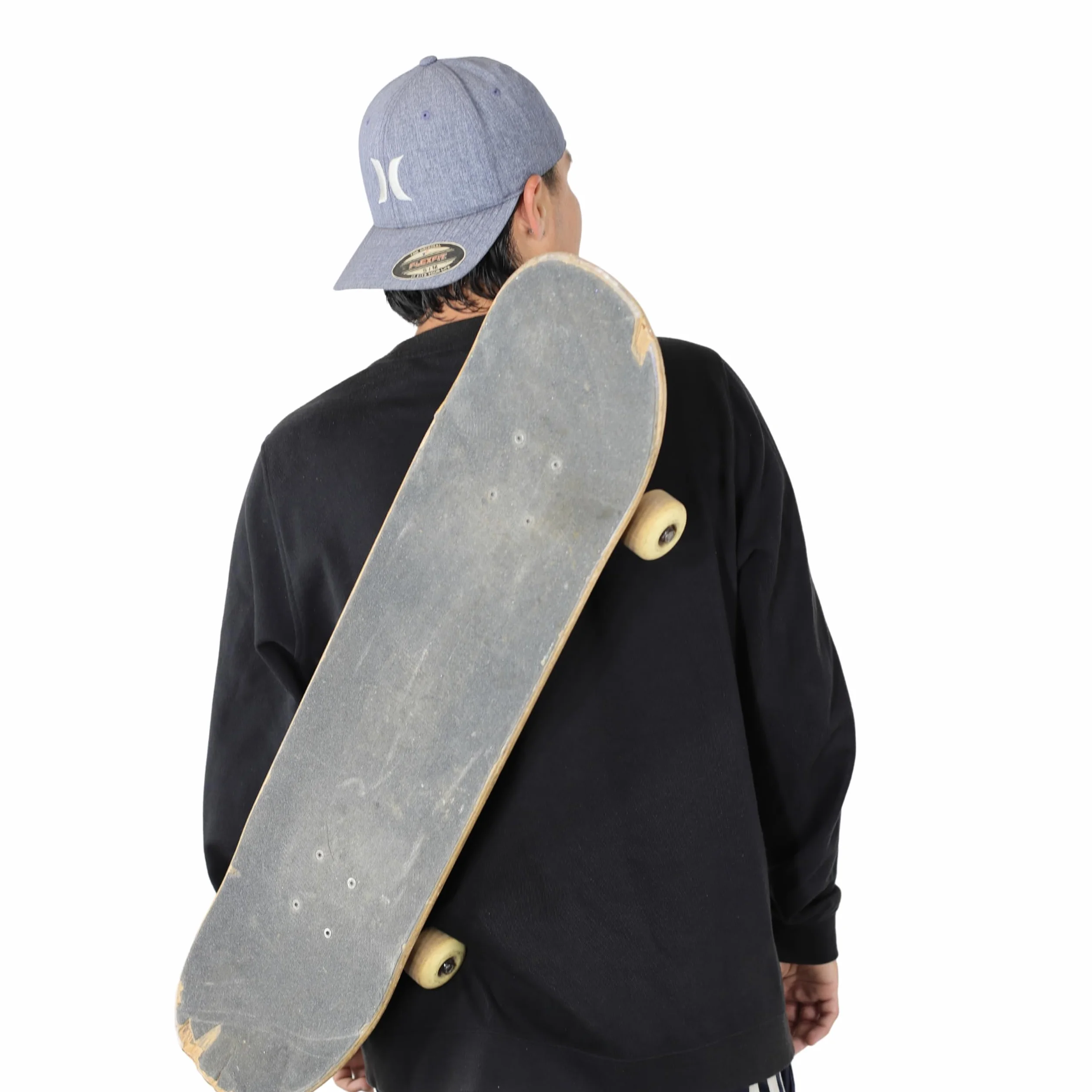 Sangle de transport pour skateboard, élastique, bleu