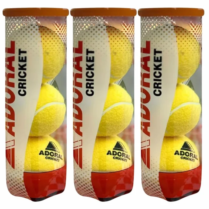 Adoral Shine Tapeball Lot de 3 balles de cricket