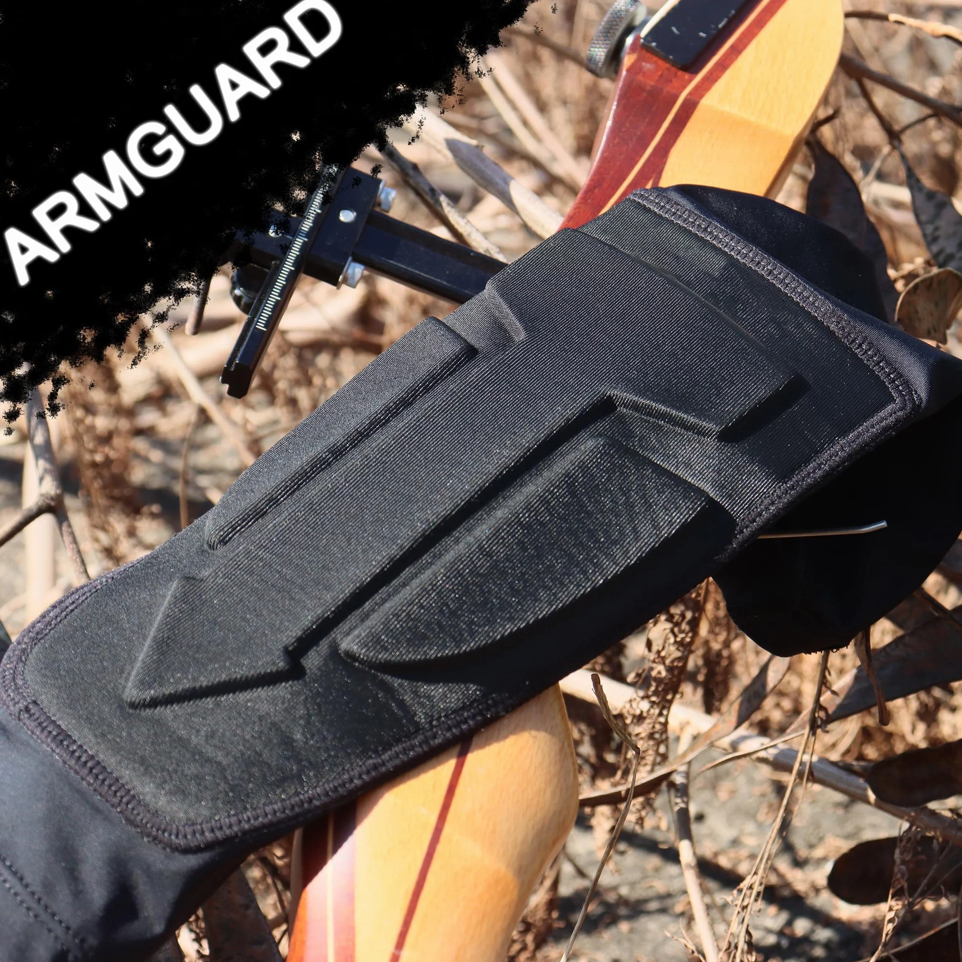 Protège-bras d'archerie élastique réglable couverture complète pour chasseur adulte jeune