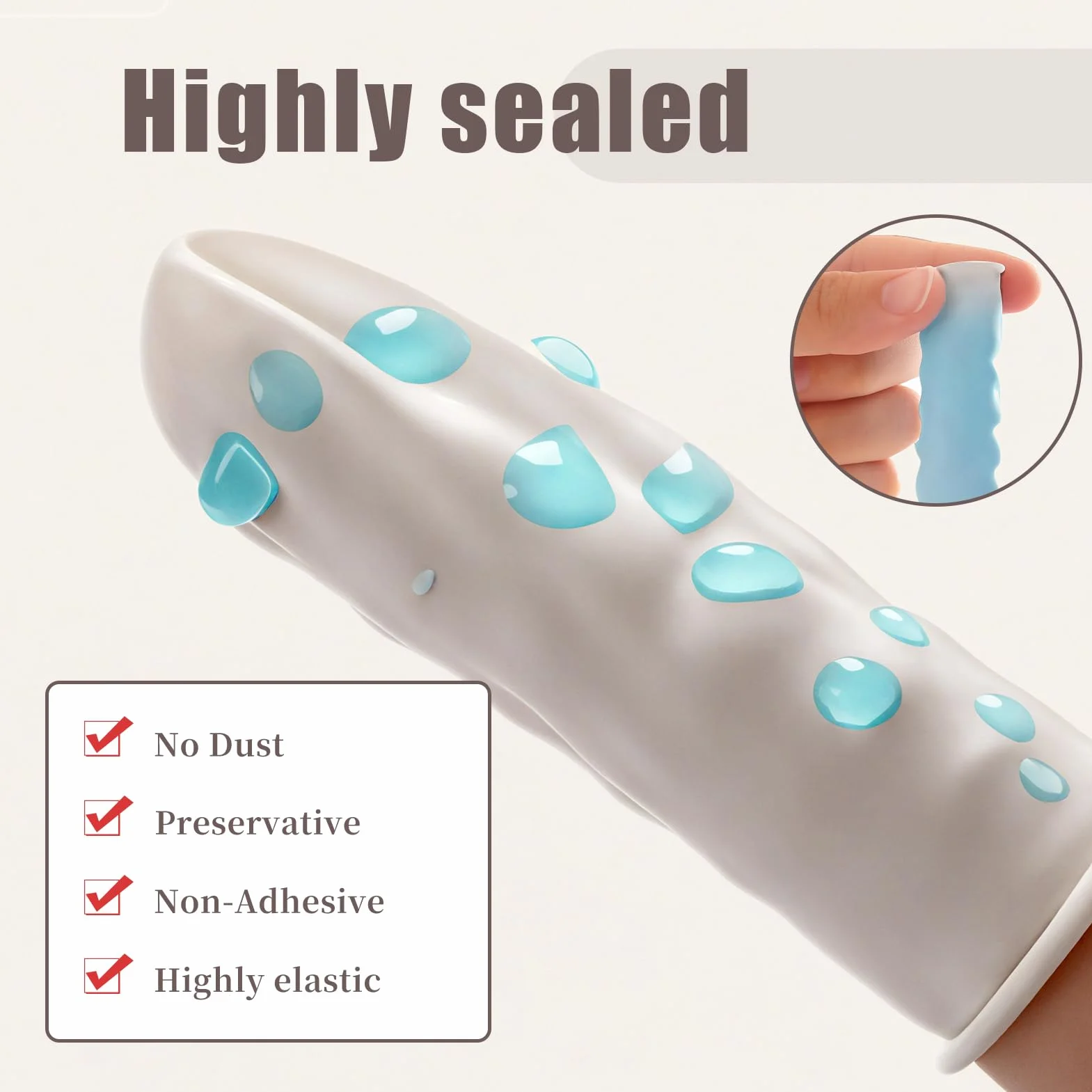 Doigtiers en Latex 200pcs, Doigts de Protection Imperméables pour Tatouage, Doigt Blessé, Nail Art, Anti-statique (Blanc)