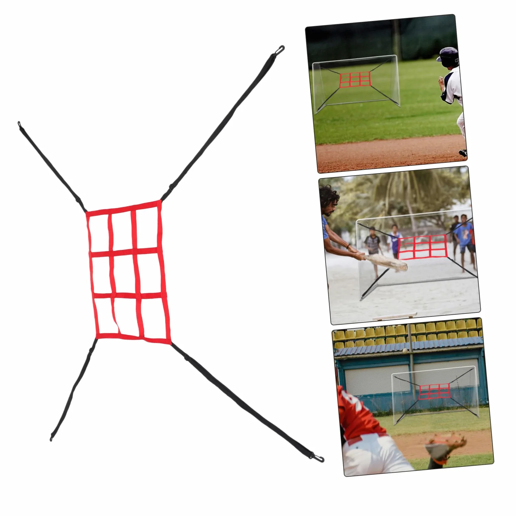 YARNOW Filet Cible de Frappe Ajustable en Polyester pour Baseball et Softball