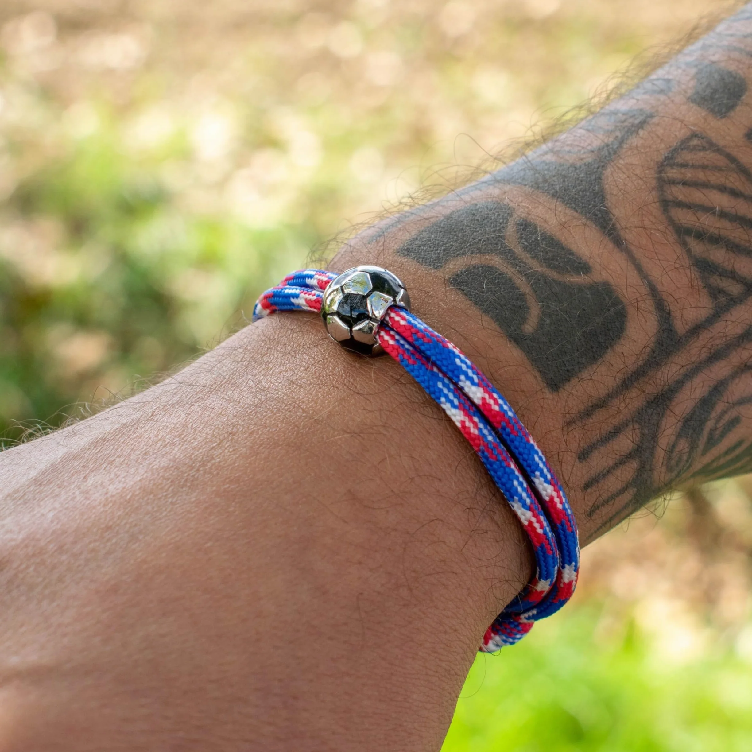 Bracelet Football réglable acier inoxydable Homme Enfant Cadeau Noël anniversaire fête des pères