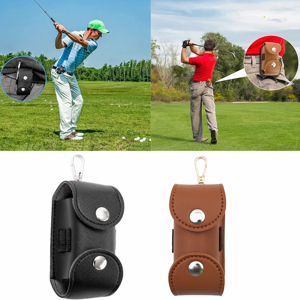 Sac de rangement pour balles de golf en cuir portable