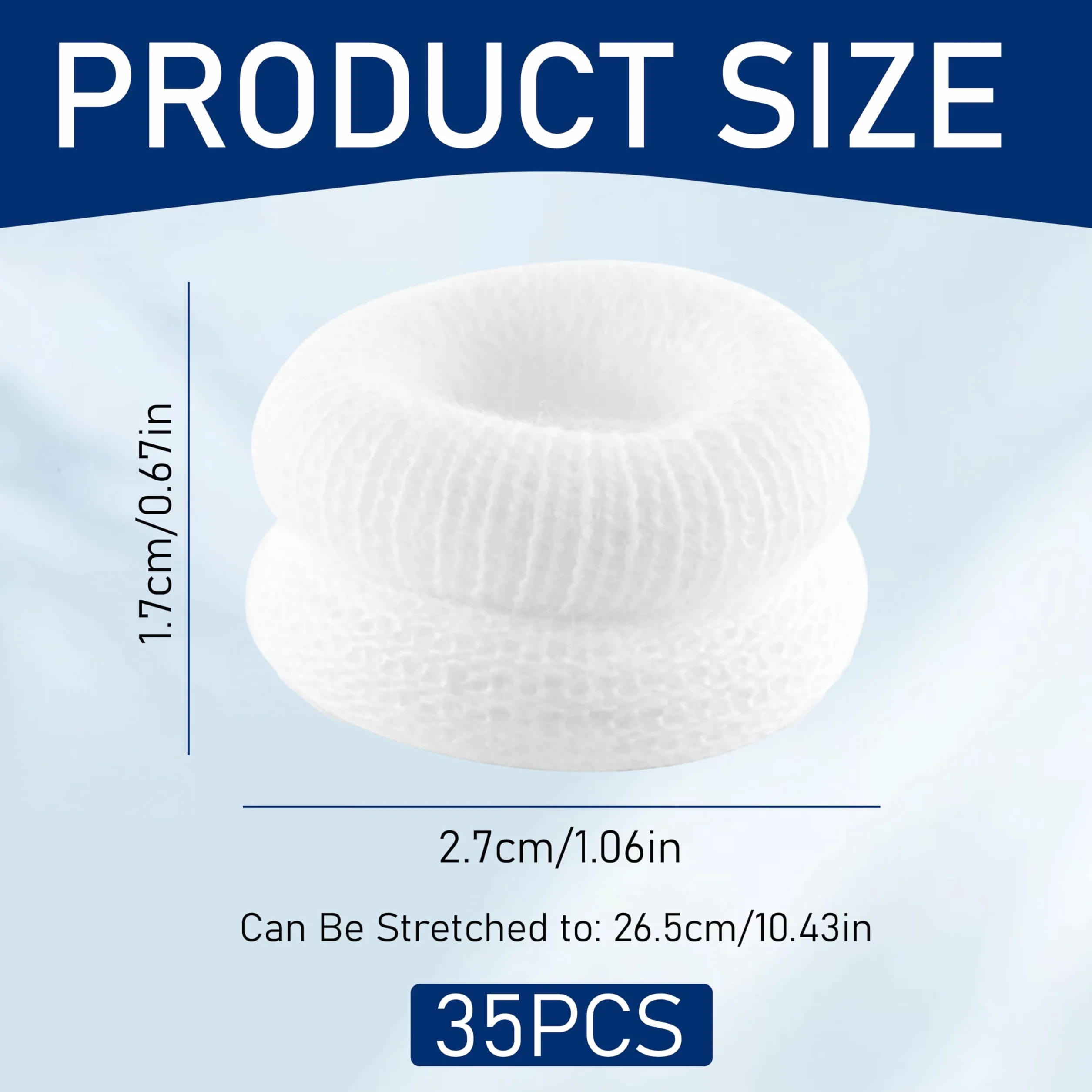 Pansement Doigt Blanc Filet Tubulaire Coton Elastique Doigtier Protection Doigt Respirant 35 Pièces