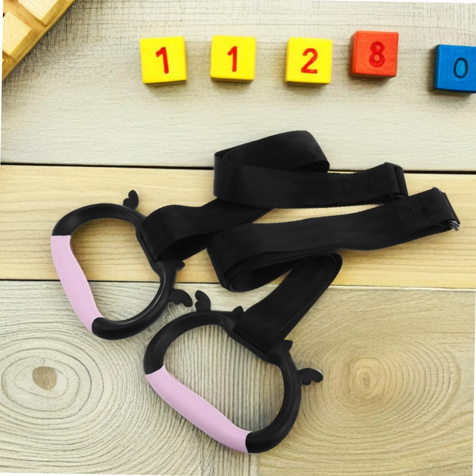 Toyvian Anneaux de Traction Fitness Intérieur 2pcs PP Nylon pour Apprentissage Marche