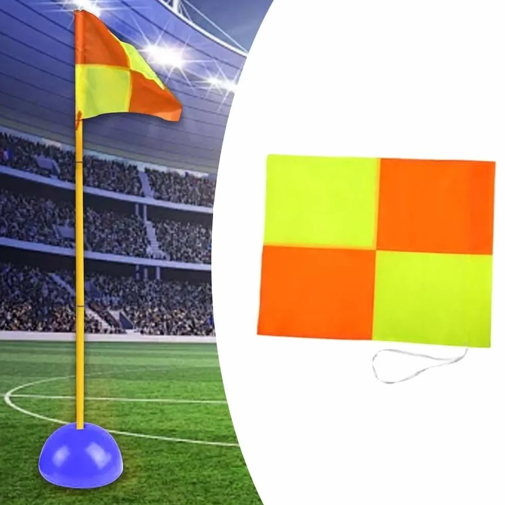 Drapeaux de coin de terrain de football - 4 pièces drapeau de juge de touche pour match