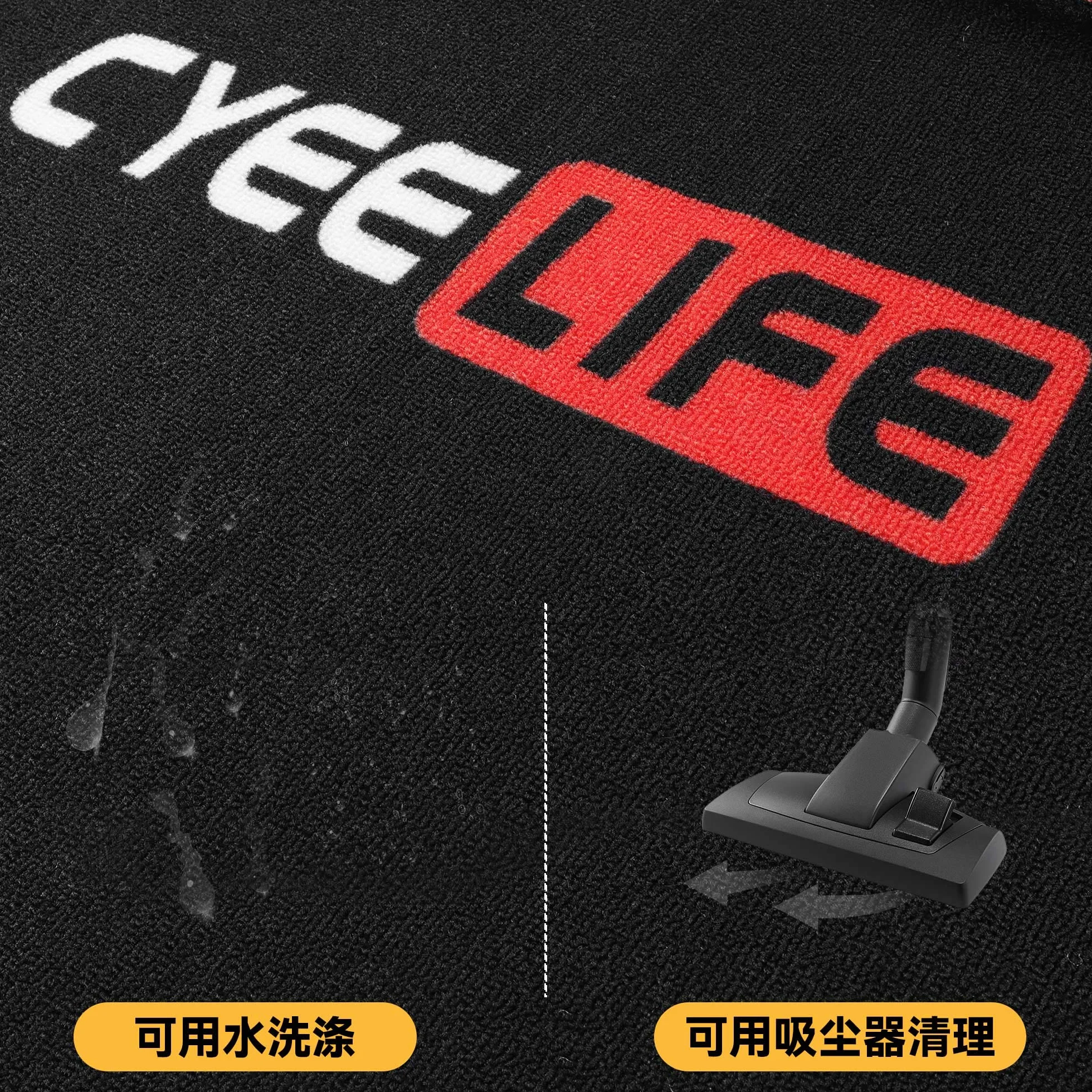 CyeeLife Tapis de Fléchettes avec Ligne de Lancer, Pointe Acier et Molle, Multi-Style