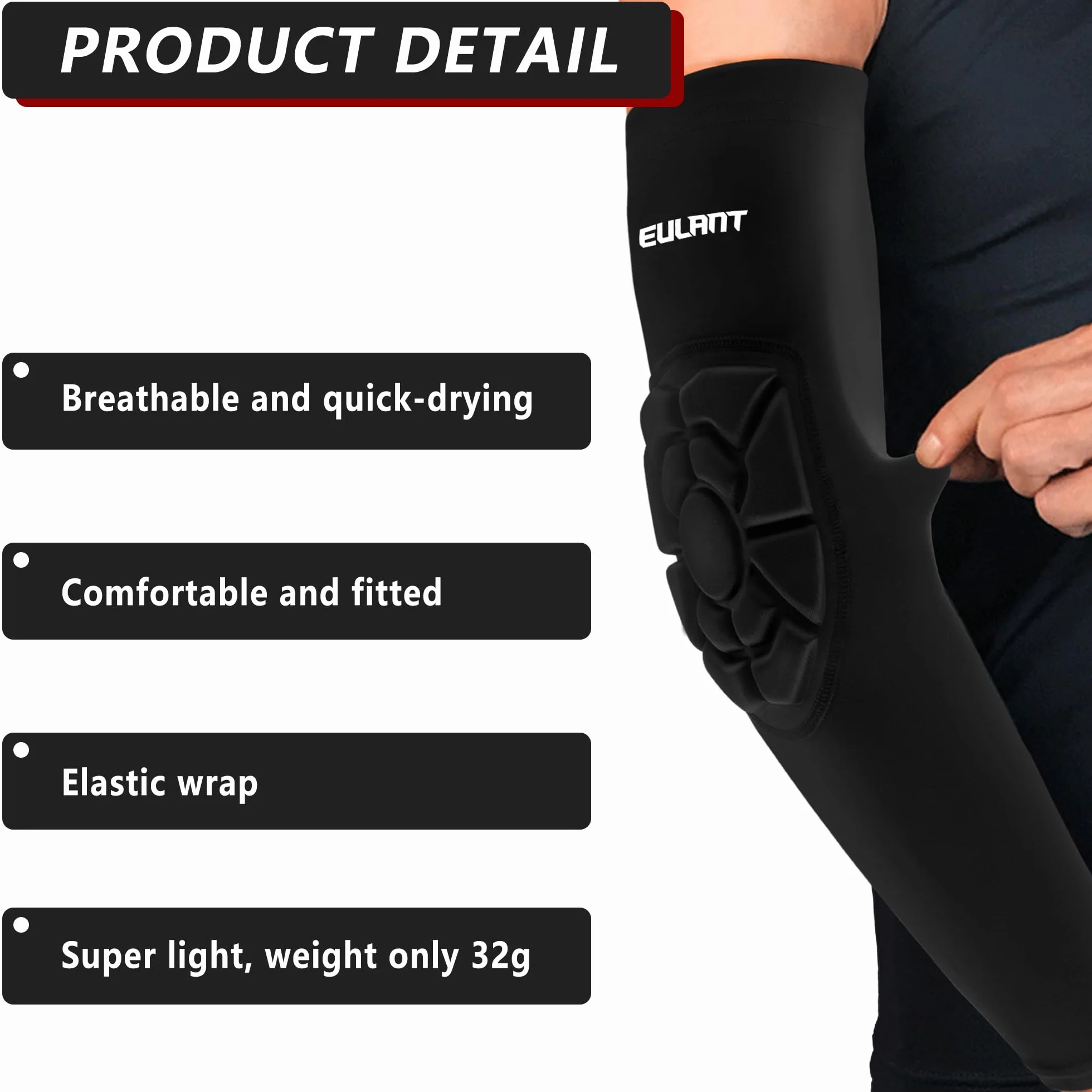 Epais Rembourré Coudiere Volleyball pour Adult, Protection Avant Bras, Protege Coude Sport Handball Basketball Football