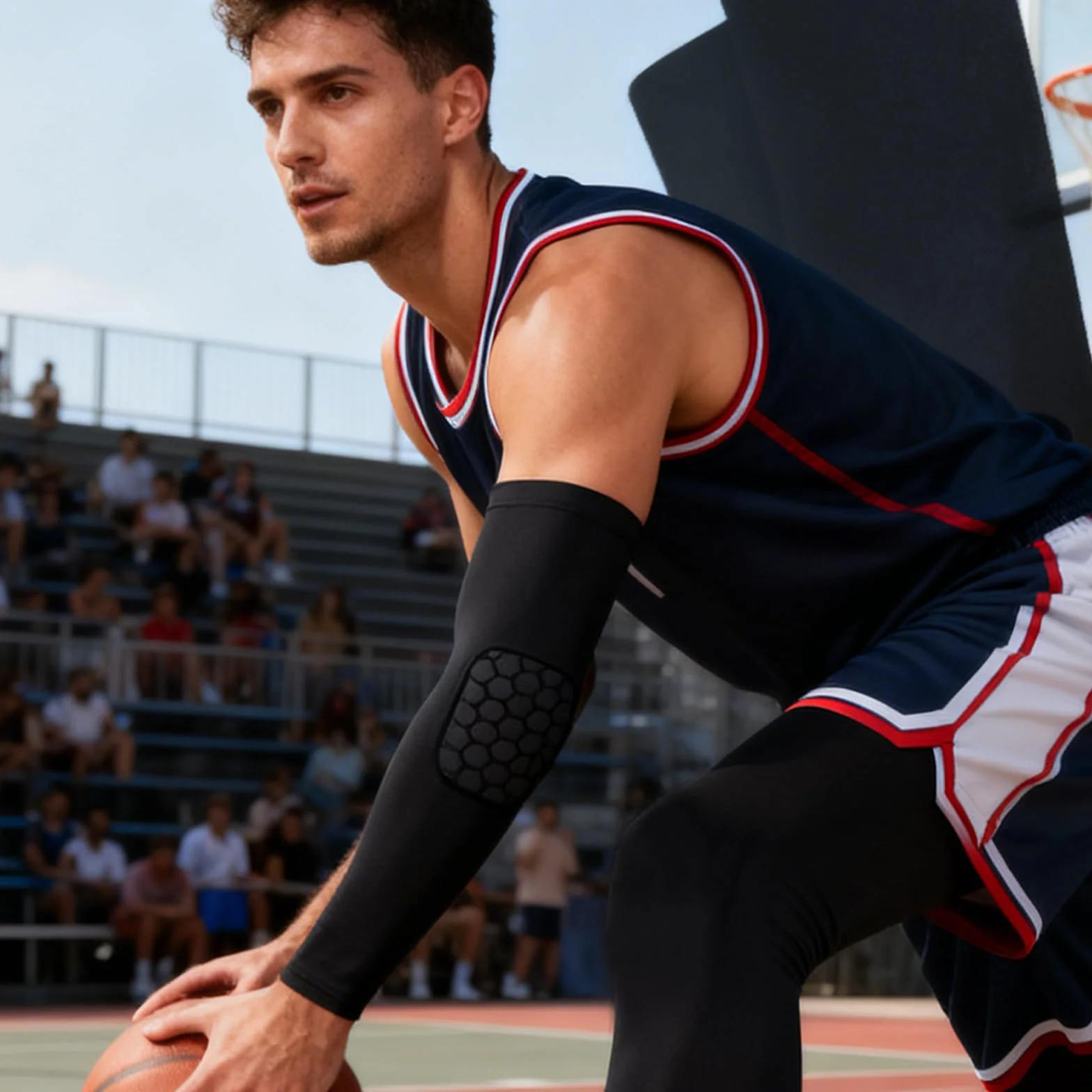 Coudières Antidérapantes avec Rembourrage pour Basketball Football Volleyball Cyclisme