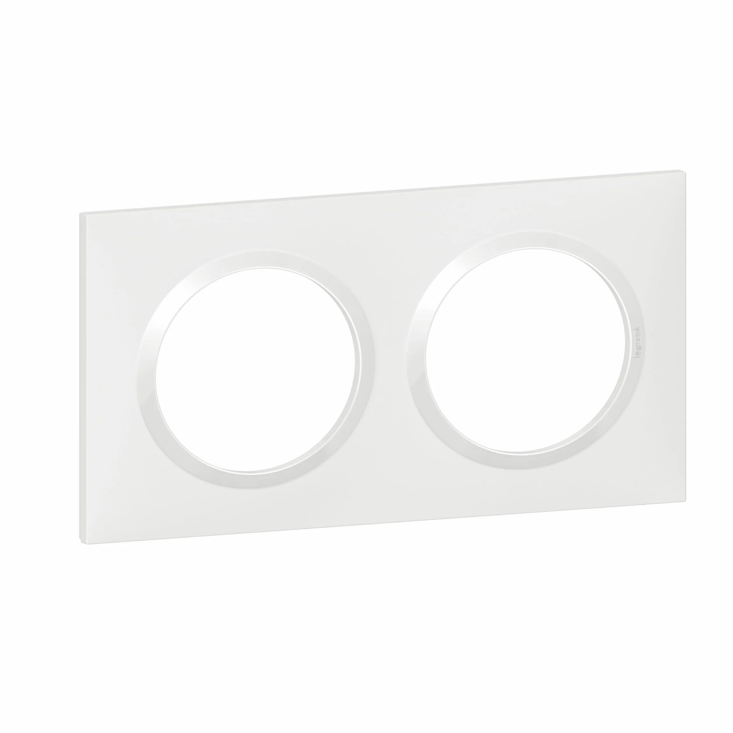 LEGRAND Plaque Carrée dooxie de Finition 2 Postes Blanc Fabriqué En France