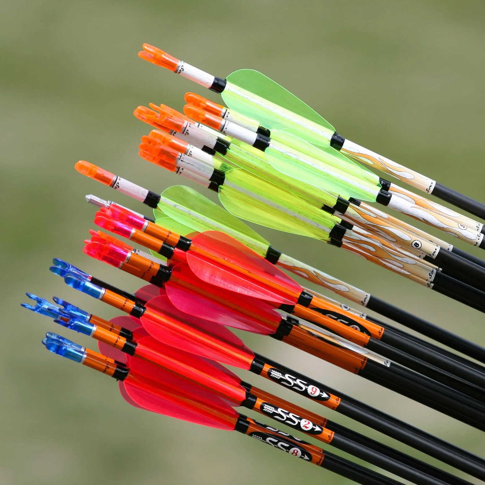 QUARKZMAN Encoches De Flèches en Plastique .244" 6.2mm pour Flèches en Carbone Arc À Poulies Chasse Tir Lot de 50