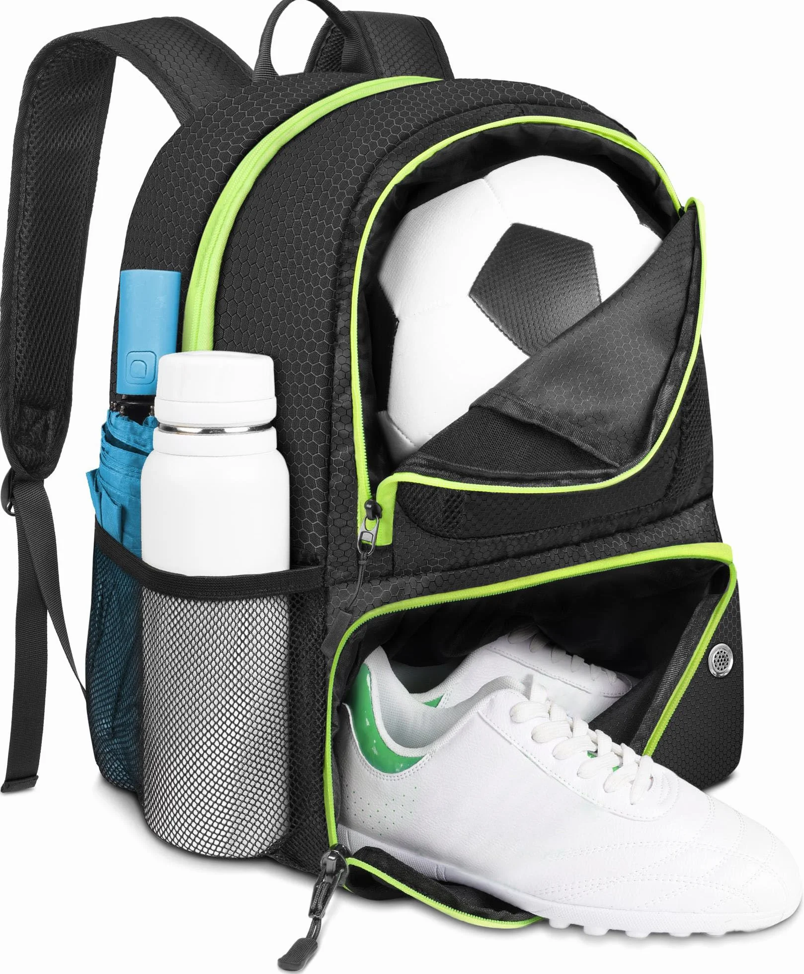 YOREPEK Sac à Dos de Football Étanche avec Compartiment Chaussures