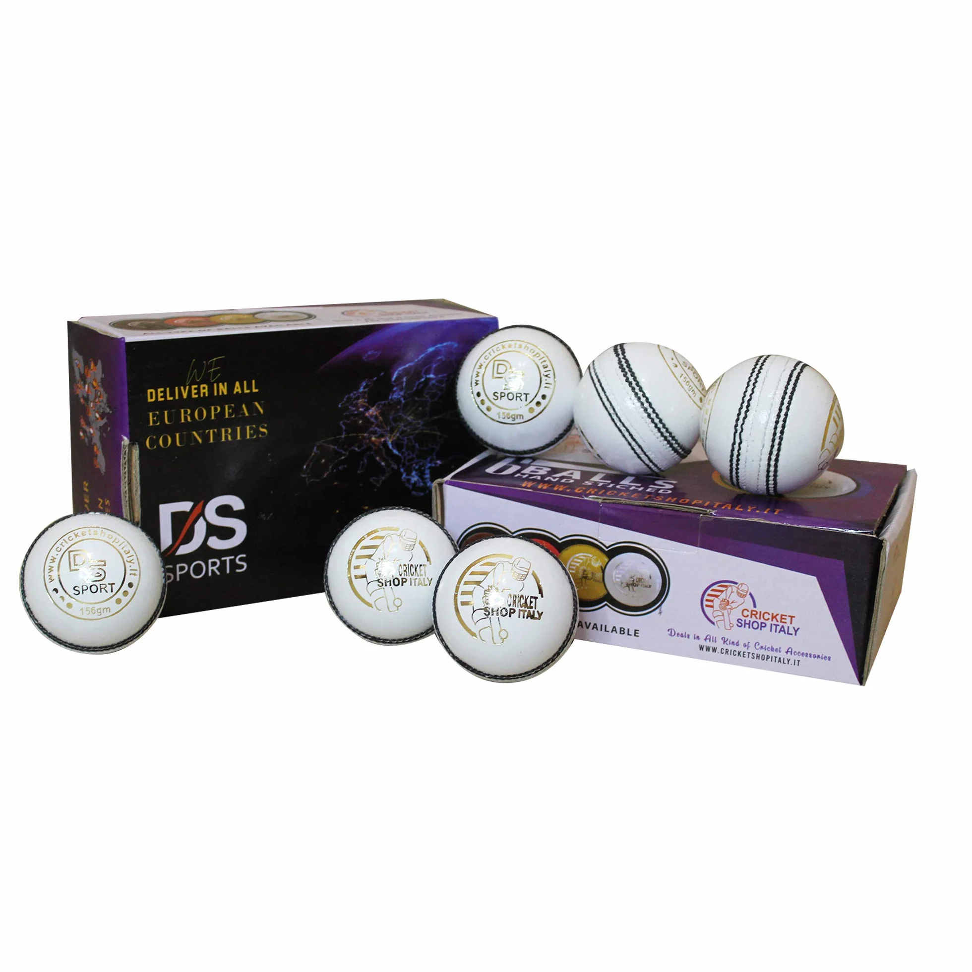 Cricket Ball White 6 Ball Pack 40 Over