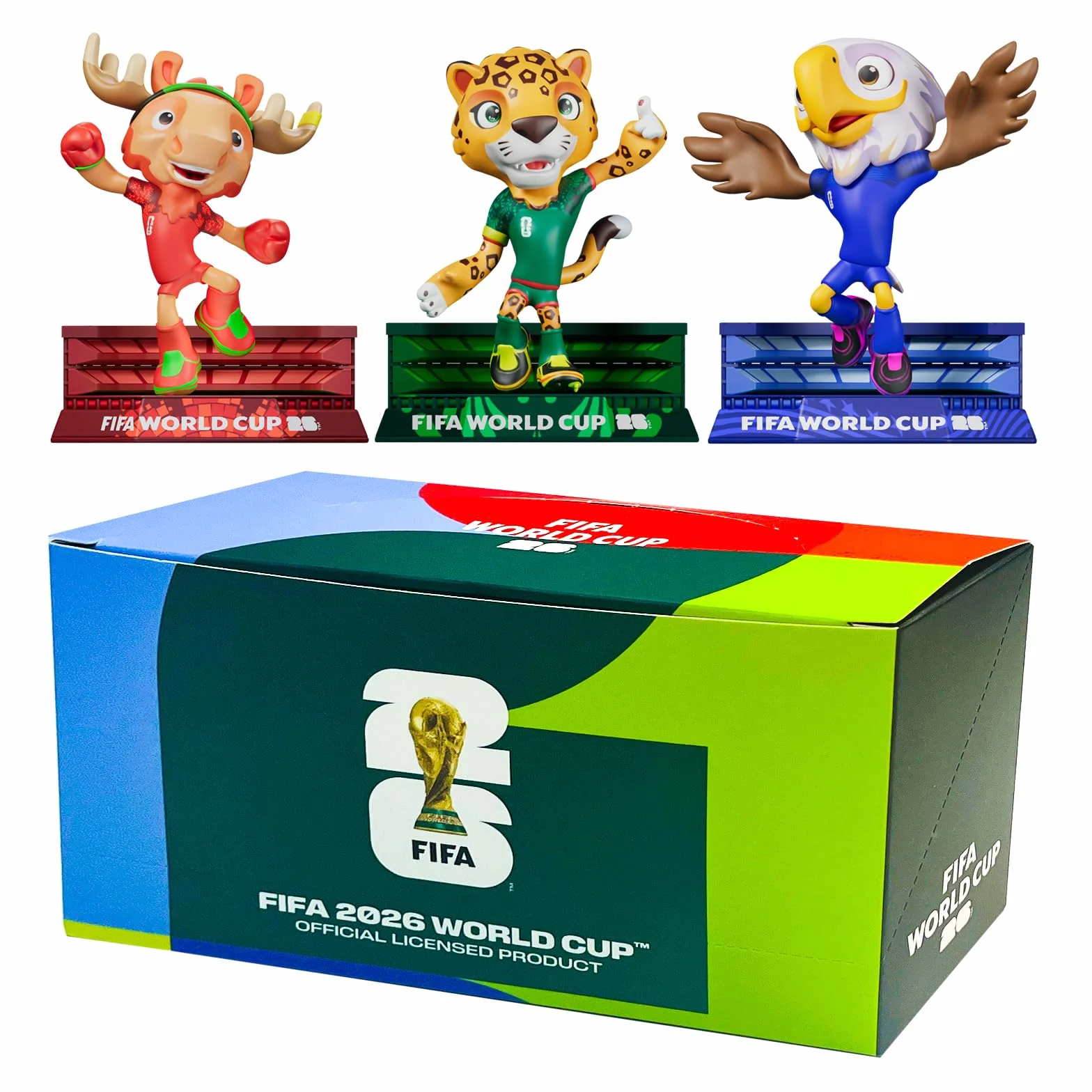 DICEKOO FIFA 2026 Coupe du monde mascotte figurine 7,6 cm érable Zayu collection sous licence officielle