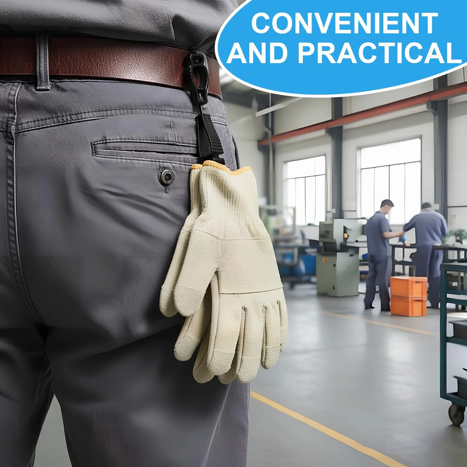 Porte-gants rotatifs à 360° Lot de 4 - Porte-gants de pompier portable