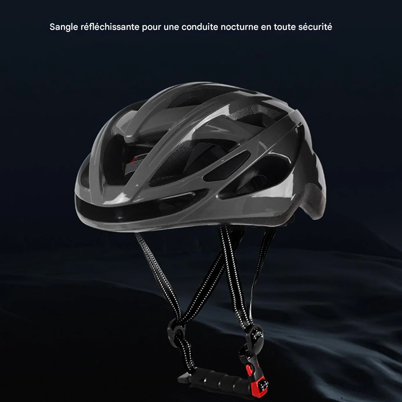 Casque De Cyclisme Léger Multisport Homme Femme Absorption Chocs Ventilation Taille Réglable 57-62cm Polycarbonate
