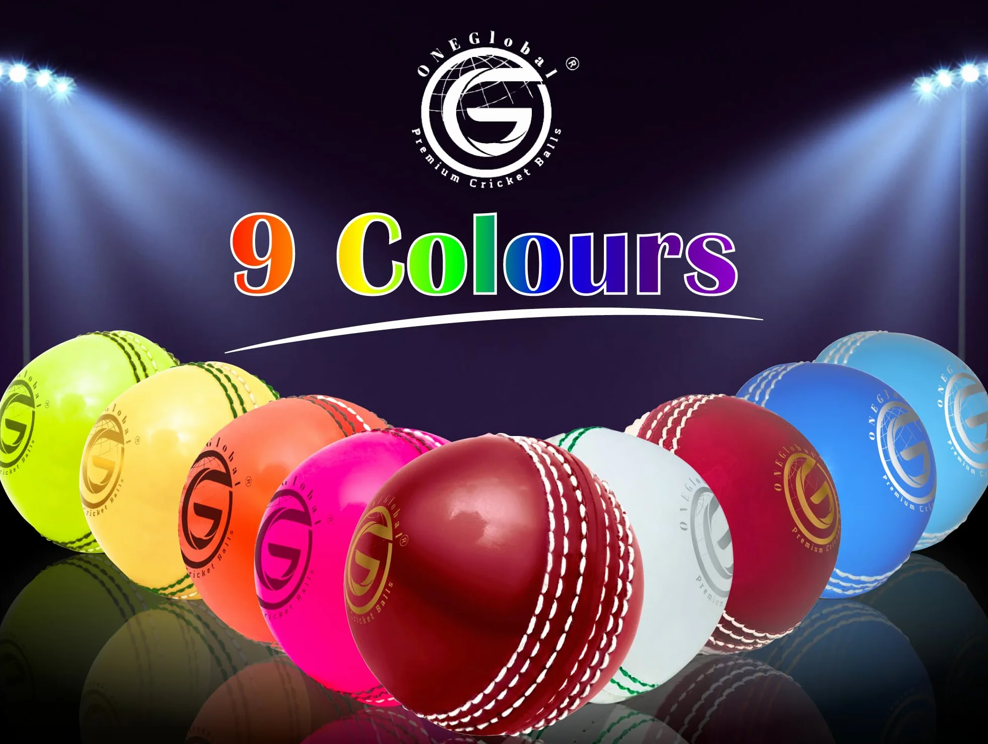 Balle de Cricket d'Entraînement en Caoutchouc Souple avec Couture Cousue et Noyau pour Bounce, Swing & Spin