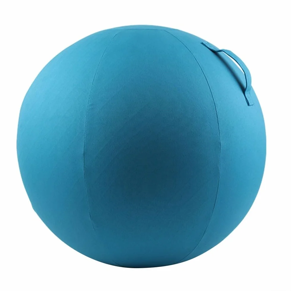 Housse de protection pour ballon de yoga 65 cm avec poignée de transport pliable en coton respirant