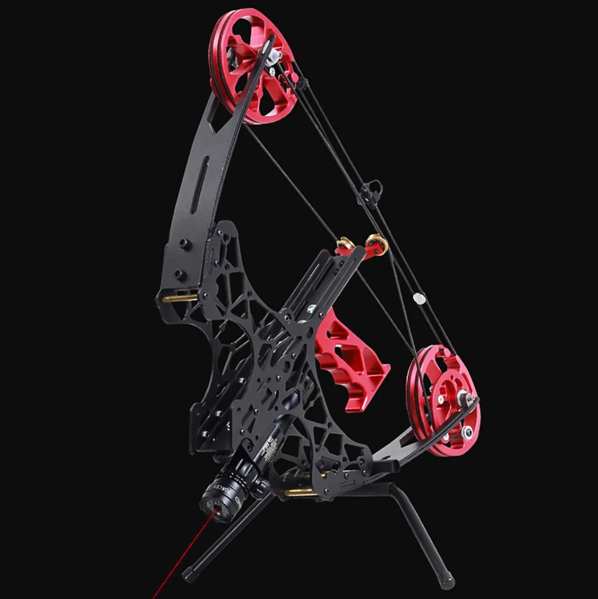 Kit Arc à Poulies Mini Arc Compound 45 lbs Tir à l'arc Chasse Droitier Gaucher