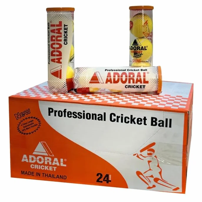 Adoral Shine Tapeball Lot de 3 balles de cricket
