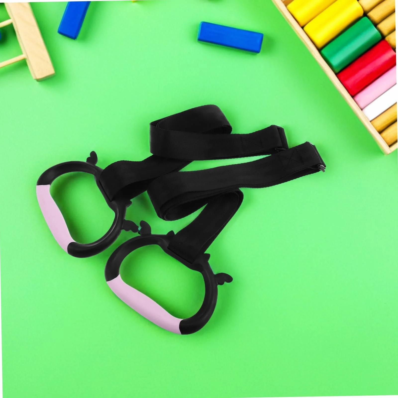 Toyvian Anneaux de Traction Fitness Intérieur 2pcs PP Nylon pour Apprentissage Marche