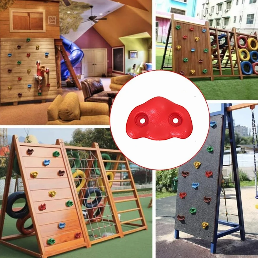Prise Escalade Enfant 20 PCS Prises d'Escalade Antidérapant pour Intérieur et Extérieur