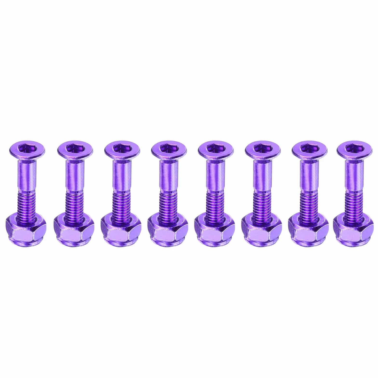 PATIKIL Kit de Quincaillerie pour Skateboard Boulons Écrous Acier au Carbone