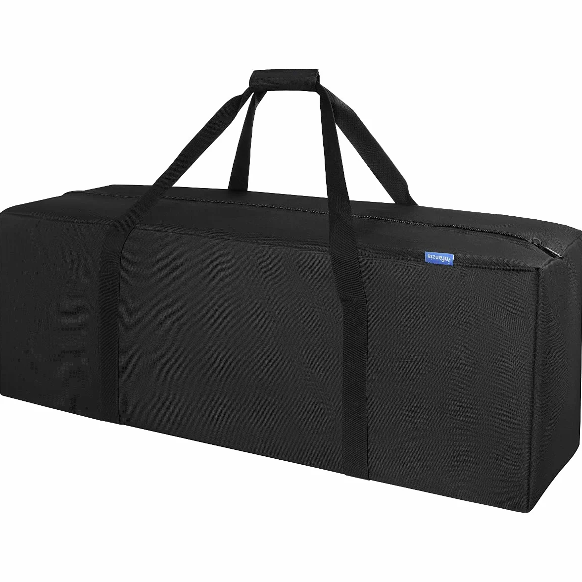 INFANZIA 100L Sac de Sport Grand Capacité Homme Femme Voyage Résistant à l'Eau Pliable Fermeture Eclair Améliorée Noir