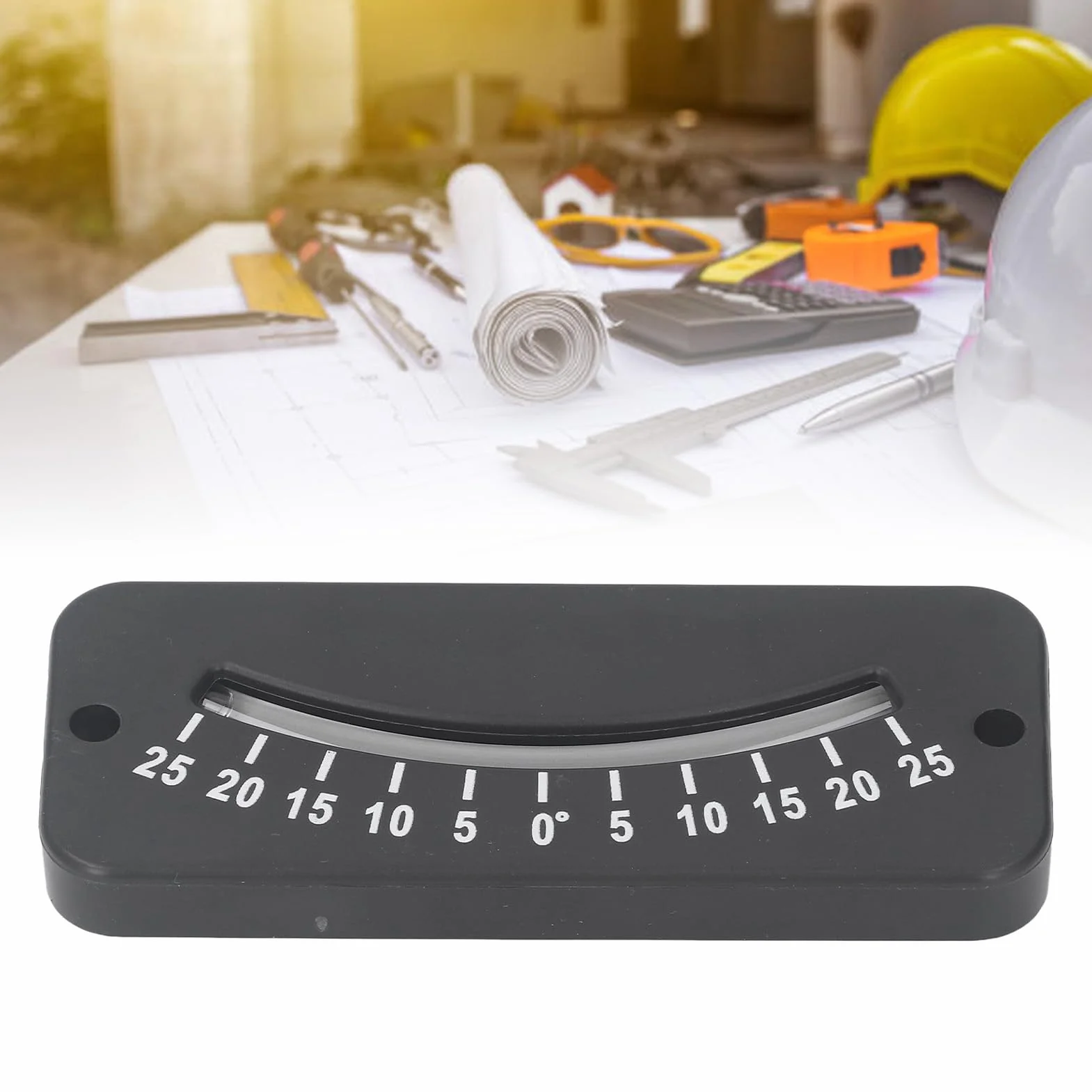 Inclinomètre de Guidon 25° Mini Inclinomètre d'Angle ABS pour Moto
