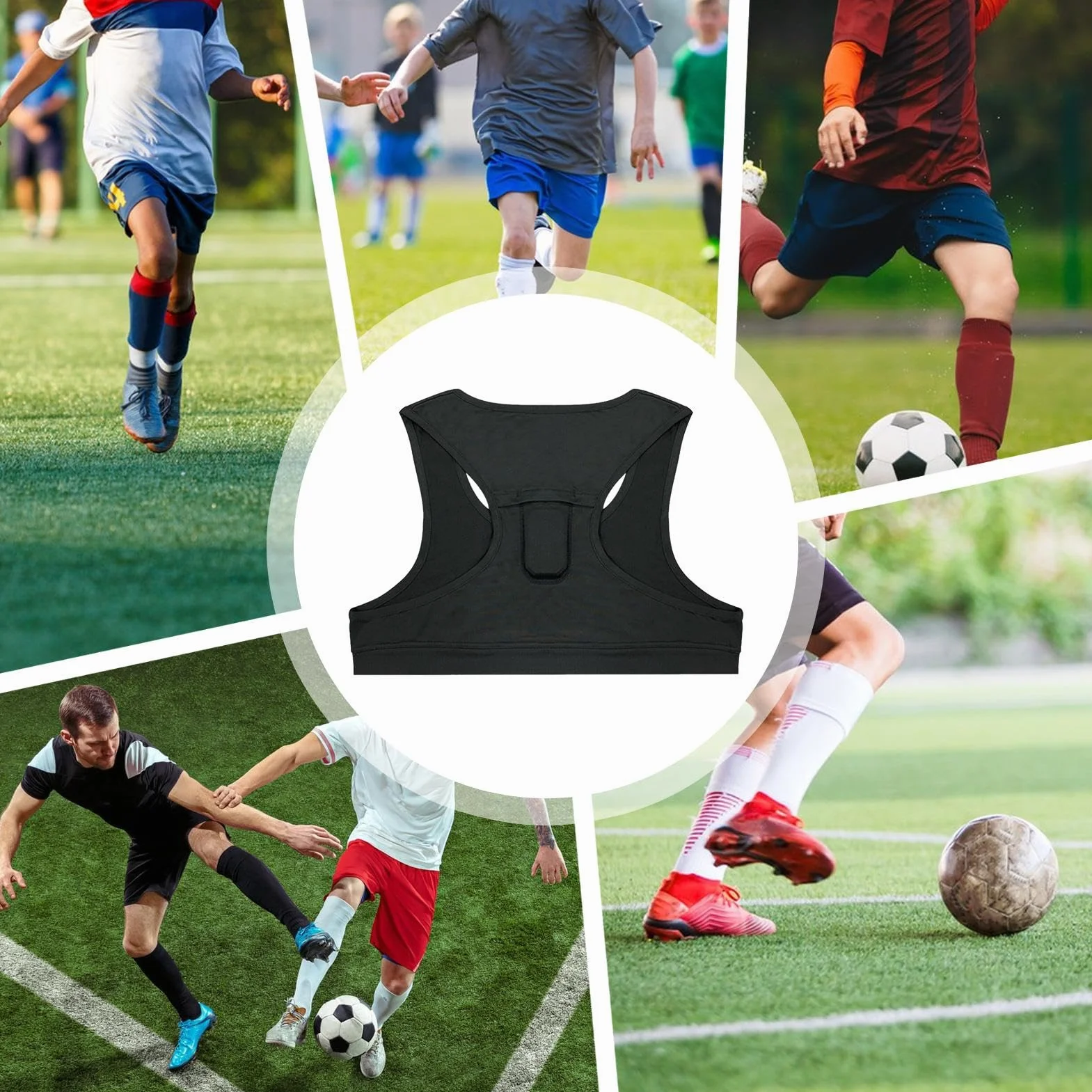 Débardeur de Sport pour Football Fitness - Gilet d'entraînement Respirant GPS