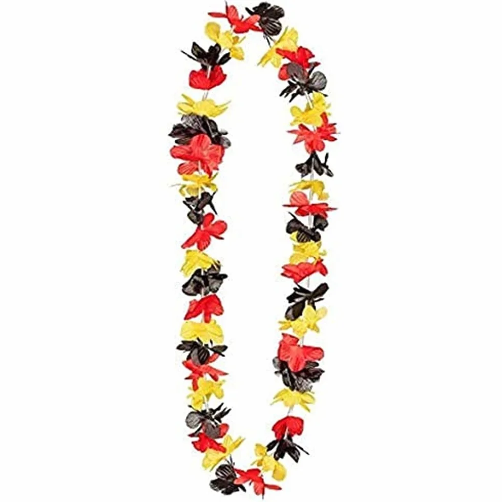 Boland 62034 Chaîne hawaïenne Collier Allemagne 1 pièce Fleurs Accessoires Déguisement Carnaval