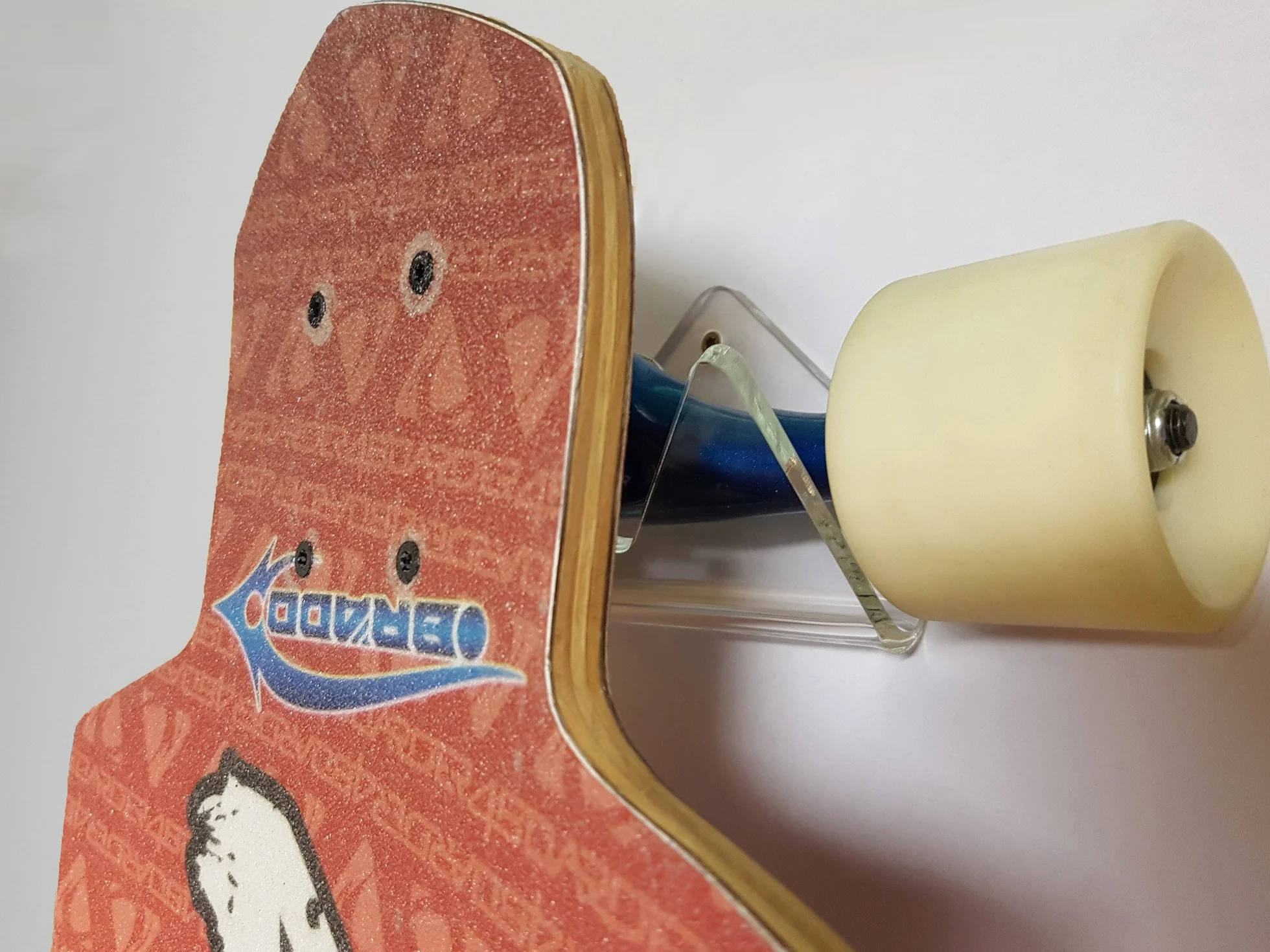 SKATLE 2.0 Support Mural pour Planche à roulettes, Longboard, Pennyboard, Vertical, Horizontal, Transparent